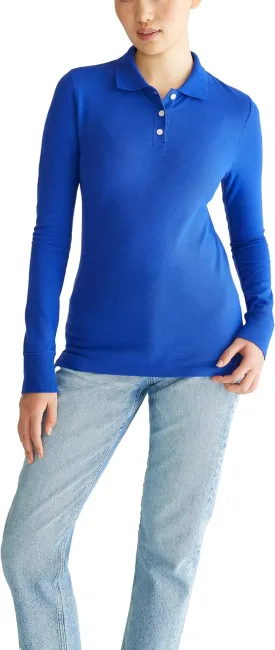 AEROPOSTALE Women's Aero Uniform Polo Long Sleeve