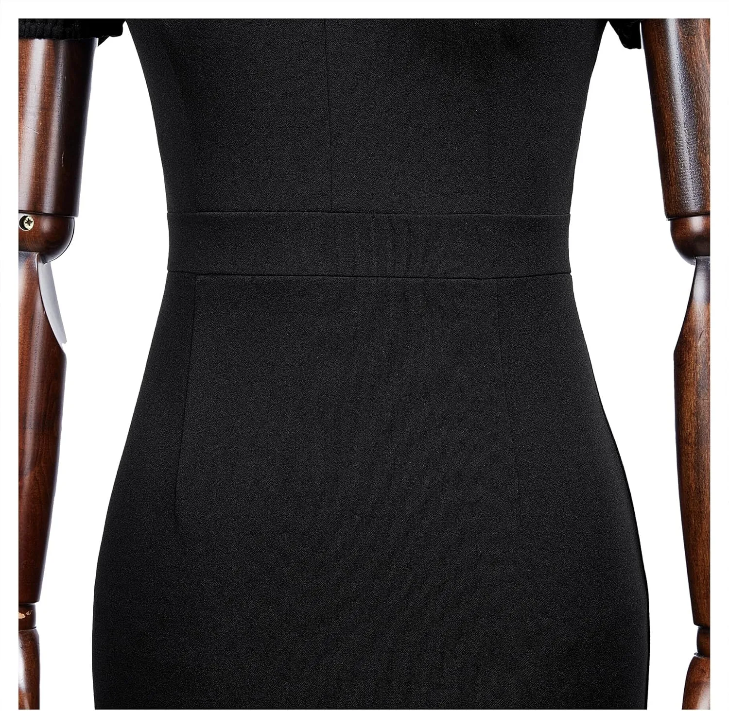 AISIZE Women's V-Neck Elegant Puff Sleeve Cocktail Sheath Party Dress