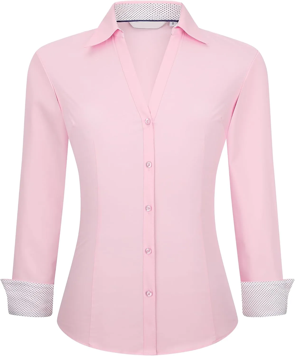 Alex Vando Womens Button Down Shirt Wrinkle Free Casual Long Sleeve Work Blouse Tops