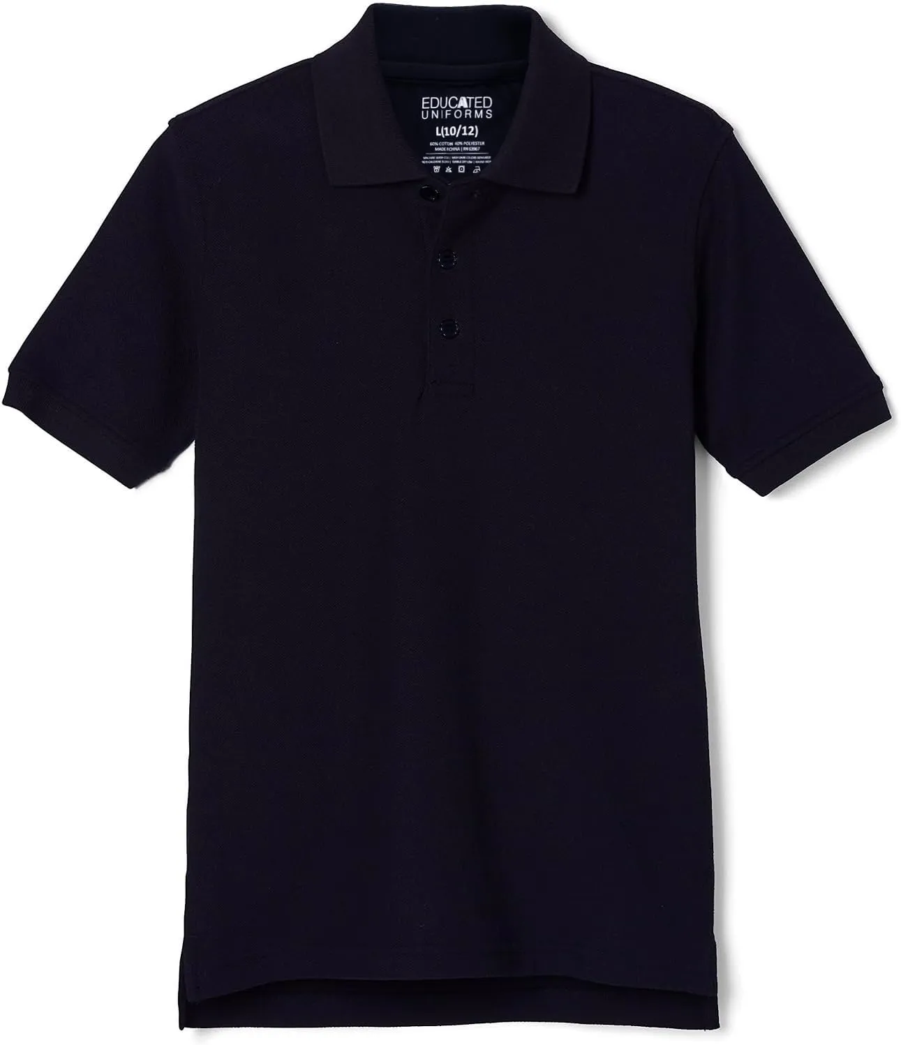 Boys 2T-20 Short Sleeve Pique Polo Uniform Shirt
