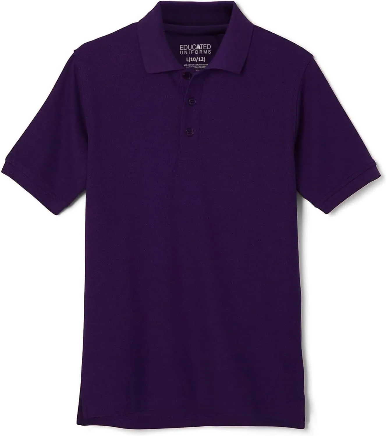Boys 2T-20 Short Sleeve Pique Polo Uniform Shirt