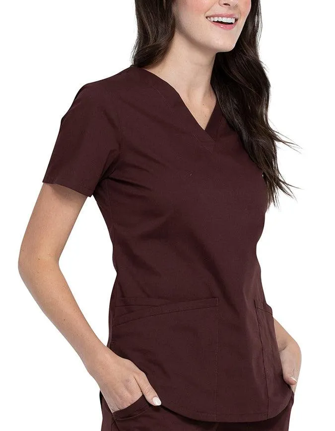 Cherokee Workwear Professionals V-neck Solid Top