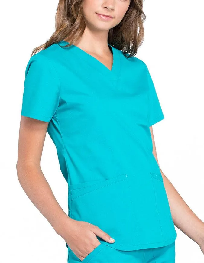 Cherokee Workwear Professionals V-neck Solid Top