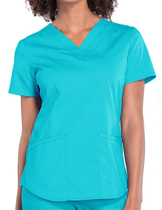 Cherokee Workwear Professionals V-neck Solid Top