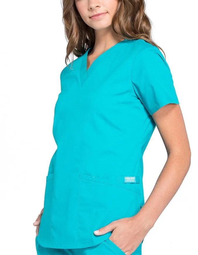 Cherokee Workwear Professionals V-neck Solid Top