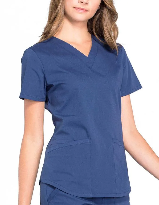 Cherokee Workwear Professionals V-neck Solid Top