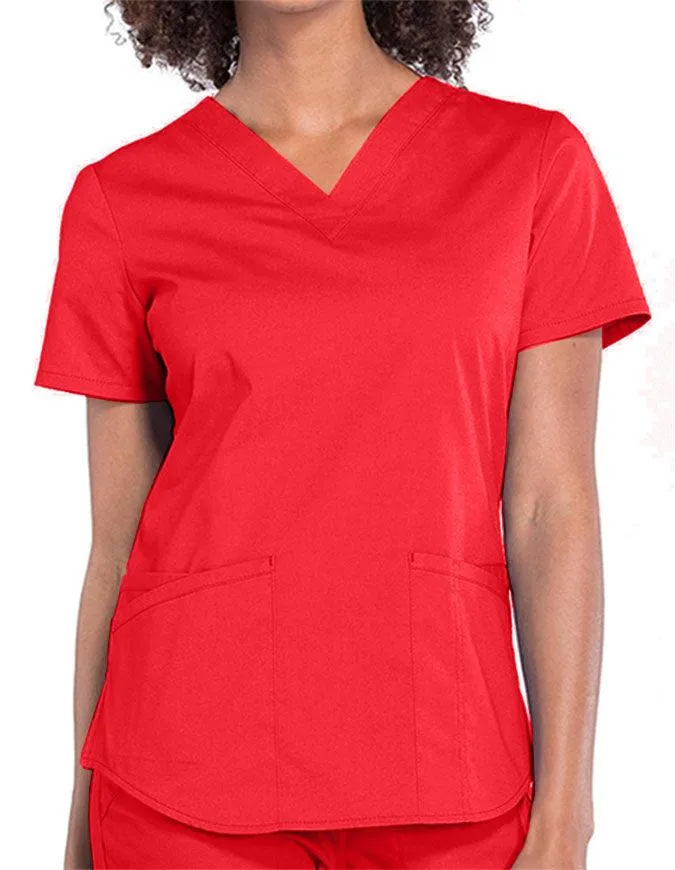 Cherokee Workwear Professionals V-neck Solid Top