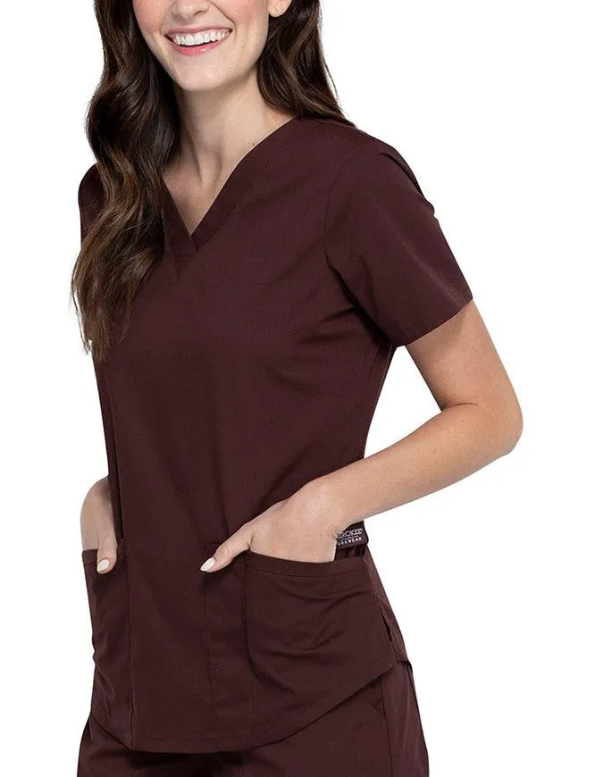 Cherokee Workwear Professionals V-neck Solid Top