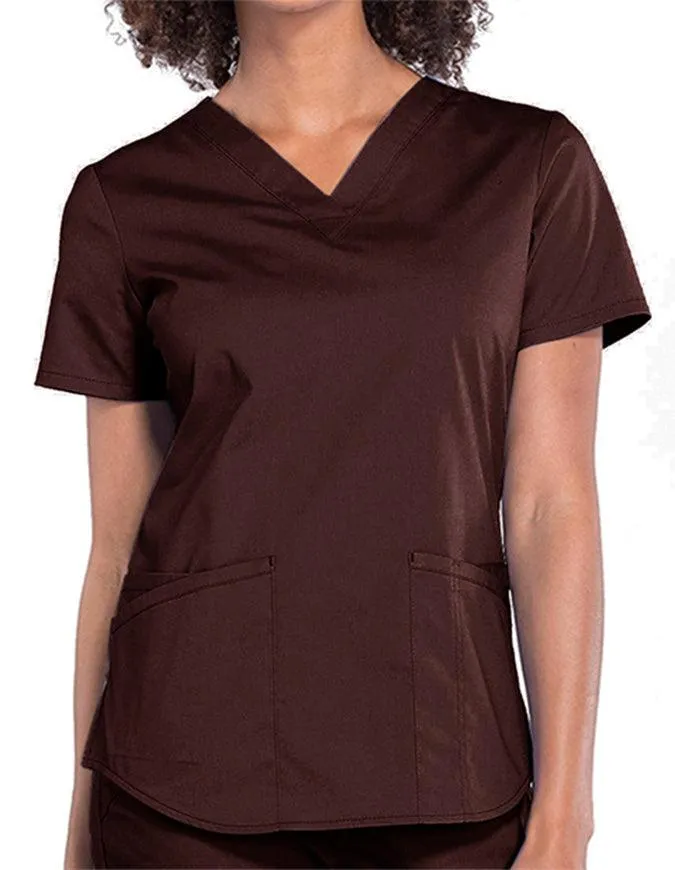 Cherokee Workwear Professionals V-neck Solid Top