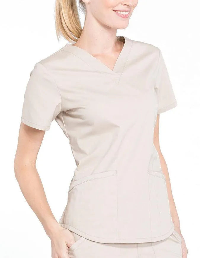 Cherokee Workwear Professionals V-neck Solid Top