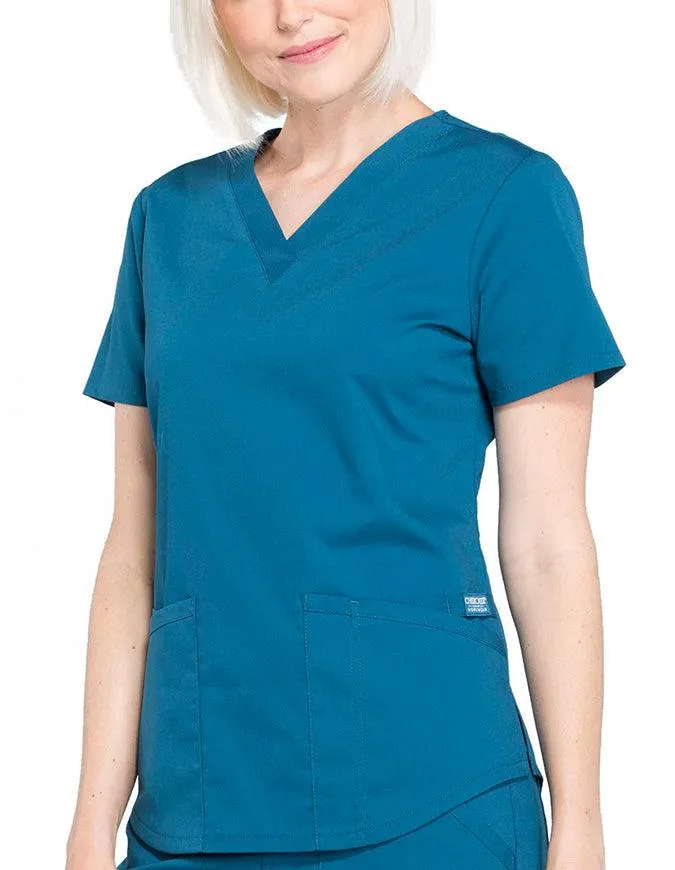 Cherokee Workwear Professionals V-neck Solid Top