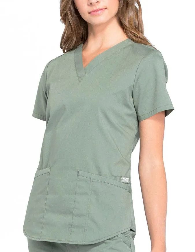 Cherokee Workwear Professionals V-neck Solid Top