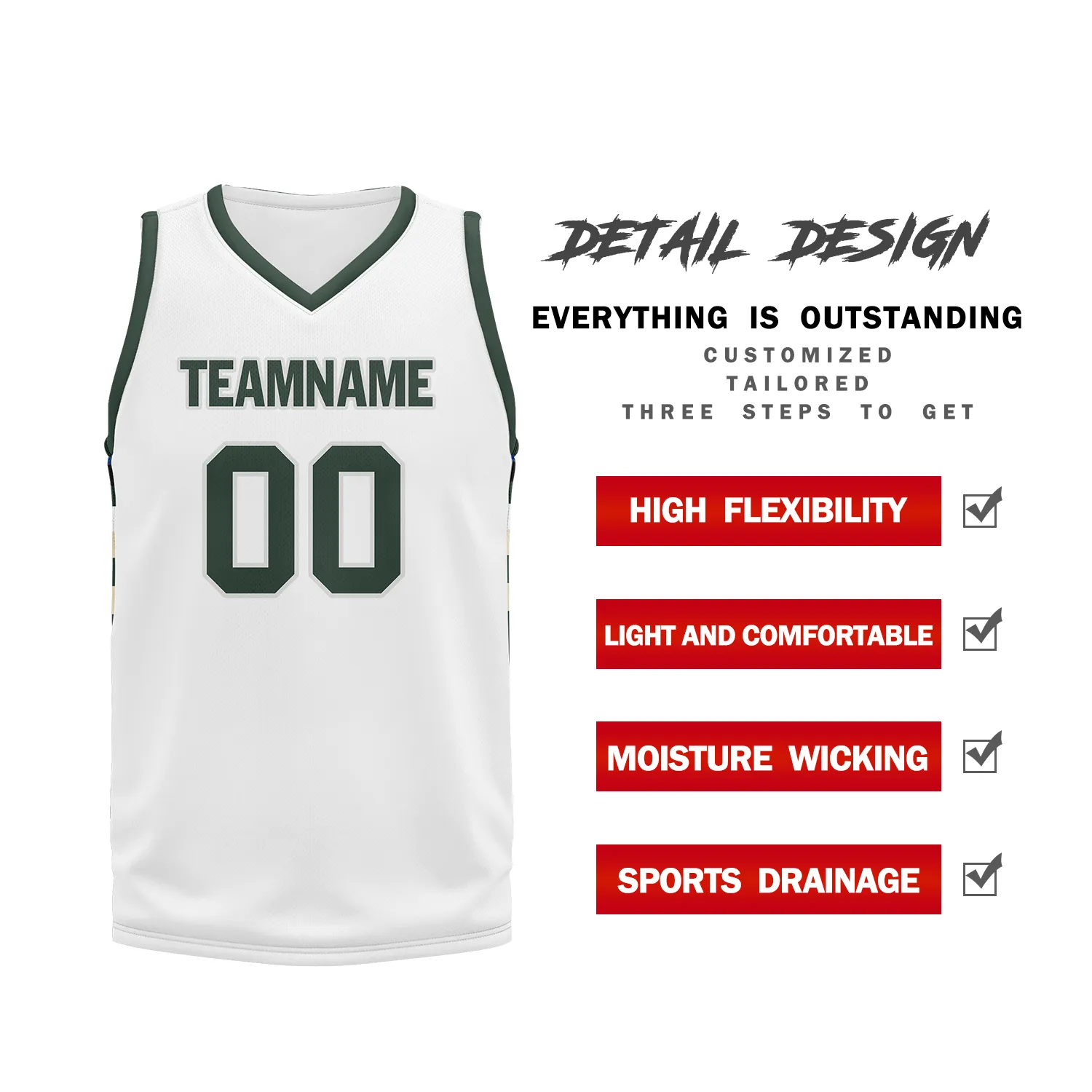 Custom White Green Classic Style Sports Uniform Basketball Jersey BBJ01-bd0a70a0