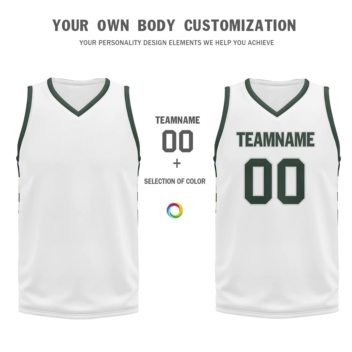 Custom White Green Classic Style Sports Uniform Basketball Jersey BBJ01-bd0a70a0