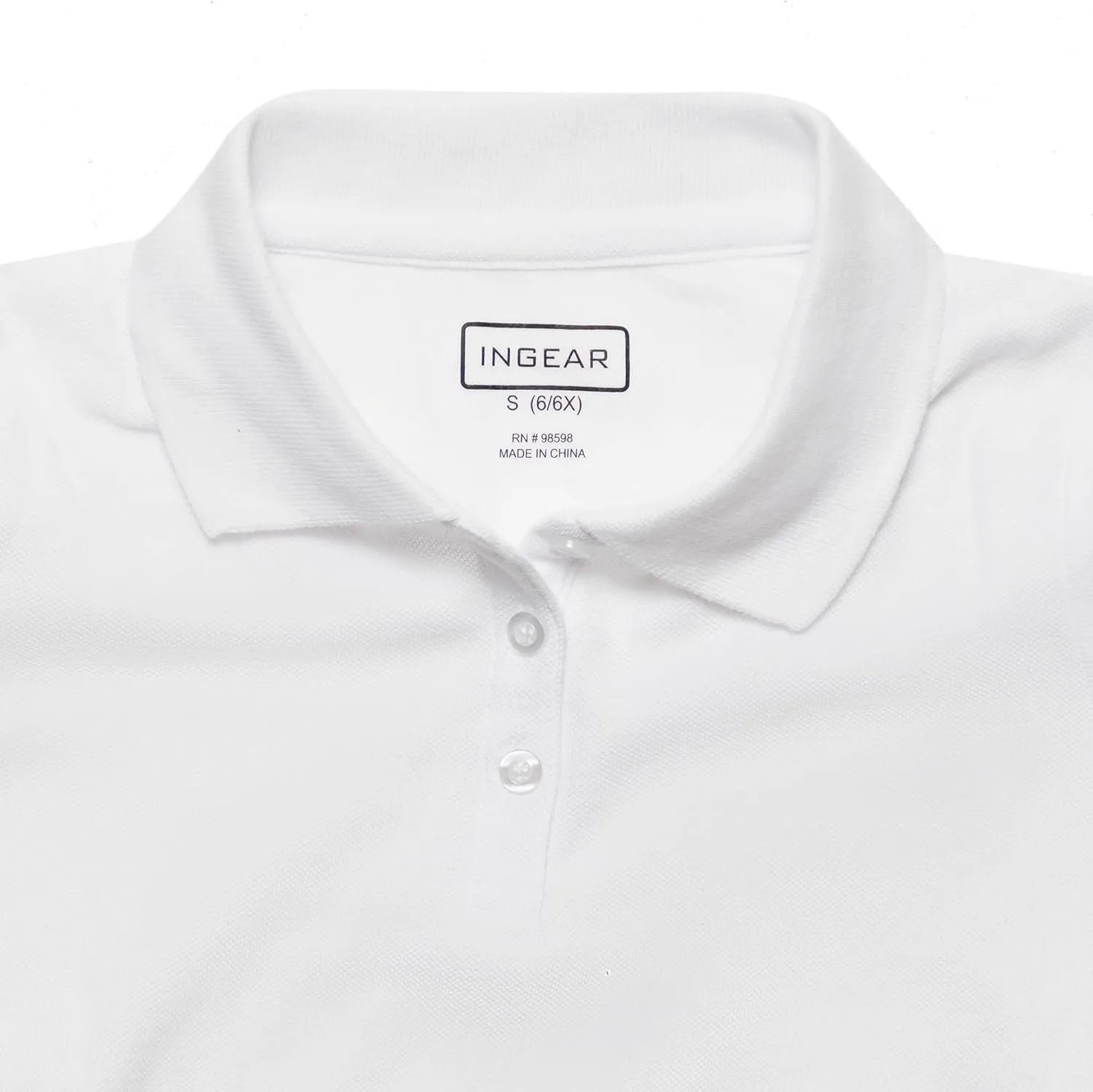 INGEAR Girls Long Sleeve Polo Shirt 2PK for School Uniform, Golf, Casual Wear
