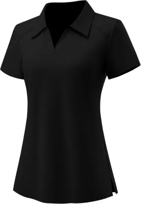 Ivicoer Womens Golf Shirt Polo Short Sleeve,Sleeveless,Long Sleeve Tennis Collared Top Athletic Clothes for Ladies