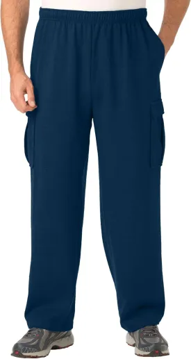 KingSize Men's Big & Tall Fleece Cargo Sweatpants