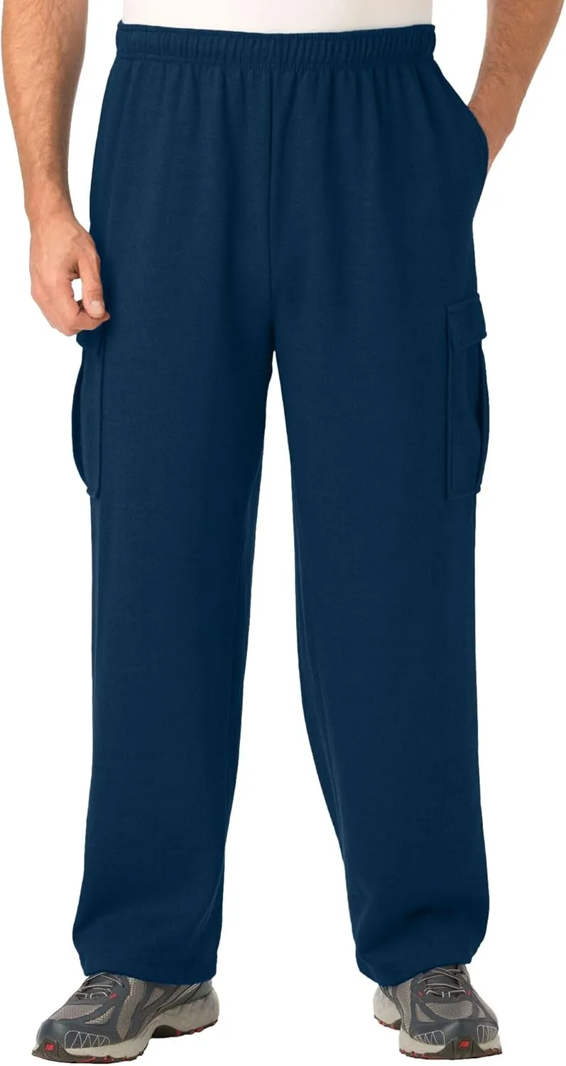 KingSize Men's Big & Tall Fleece Cargo Sweatpants