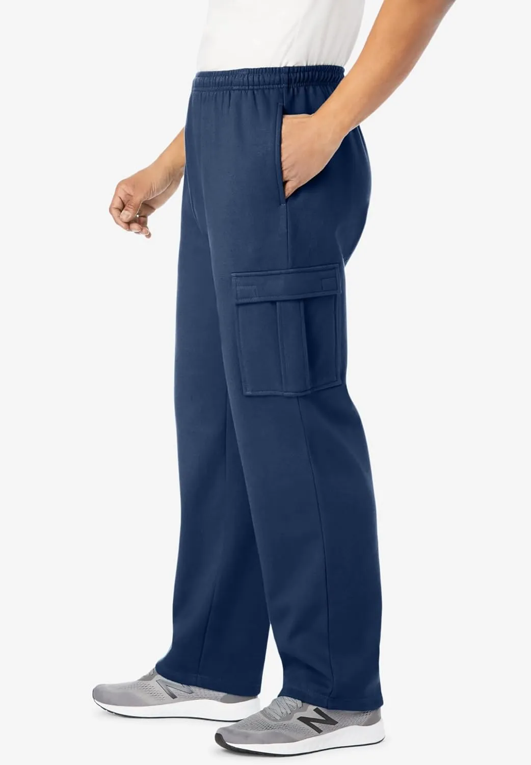 KingSize Men's Big & Tall Fleece Cargo Sweatpants