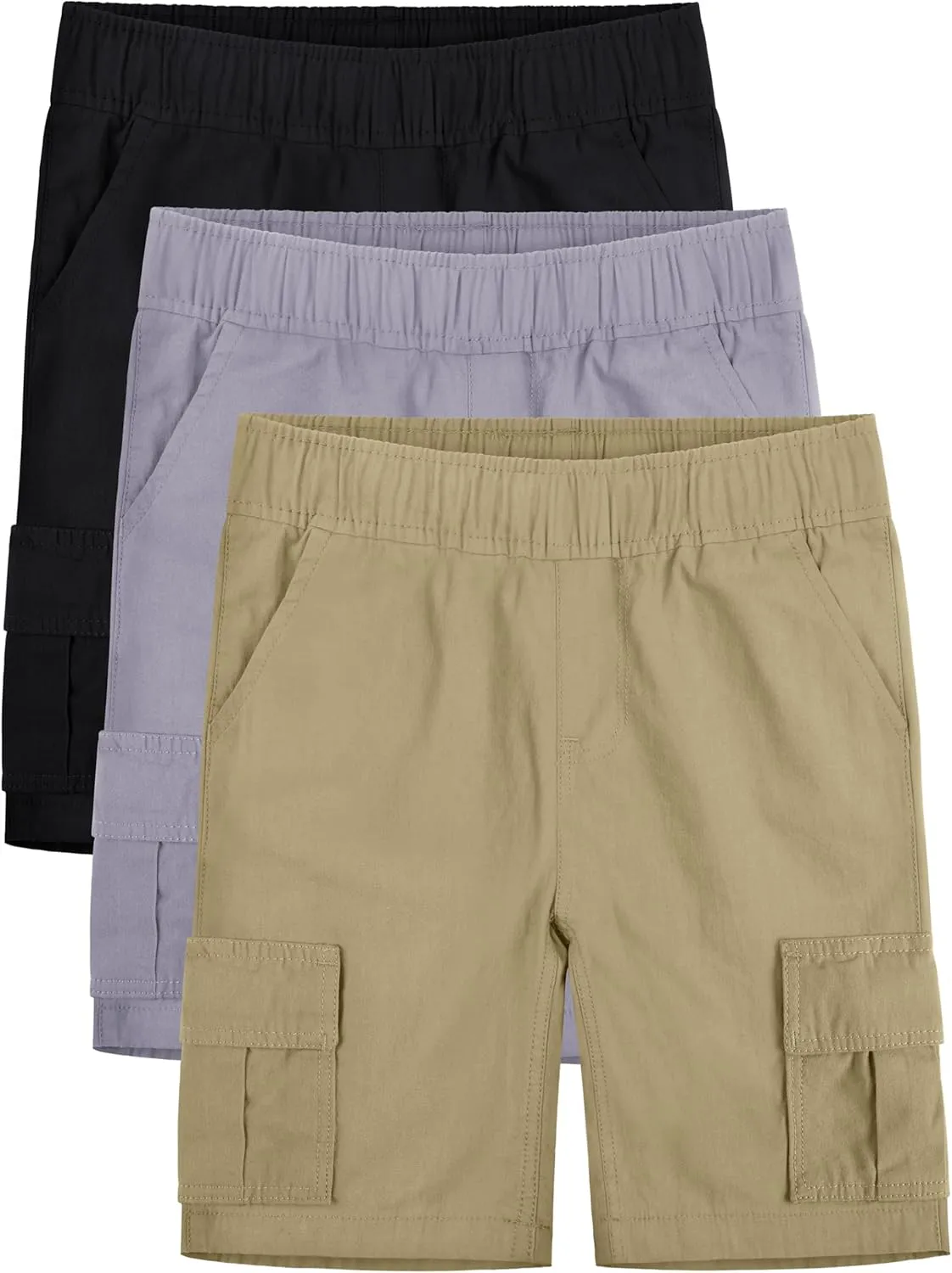OHD 3 Pack School Uniform Shorts for Boys - Summer Jogger Clothes