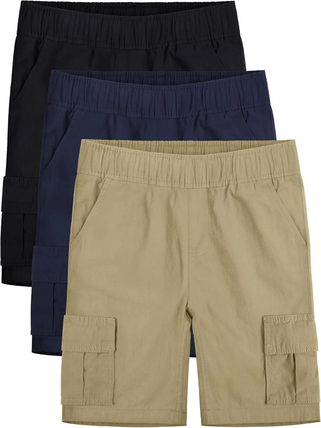 OHD 3 Pack School Uniform Shorts for Boys - Summer Jogger Clothes