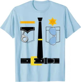 Police Uniform Costume Halloween Kids T-Shirt T-Shirt
