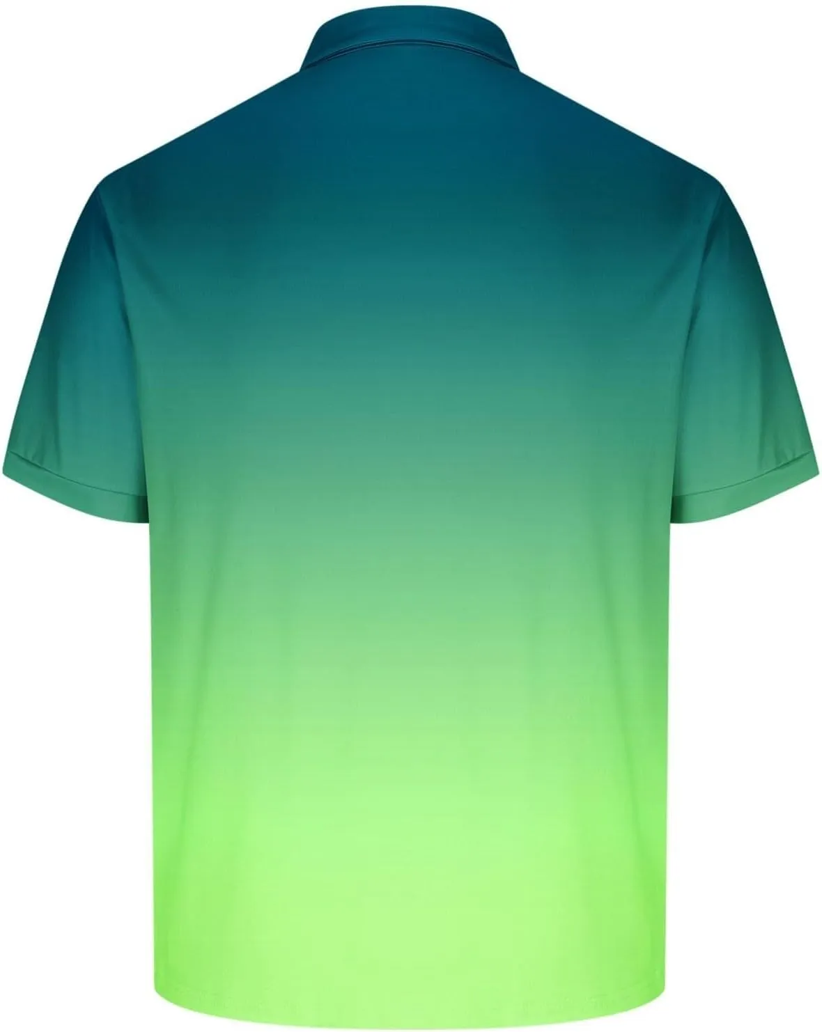 Polo Shirts for Men Short Sleeve Button Down Collar Gradient Tee Dressy Casual Business Work Tshirt Summer Golf Tops
