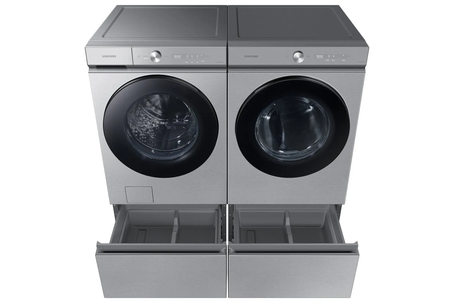 Samsung Bespoke 6.1 Cu. Ft. Front-Load Washer and 7.6 Cu. Ft. Electric Dryer - WF53BB8700ATUS /DVE53BB8700TAC