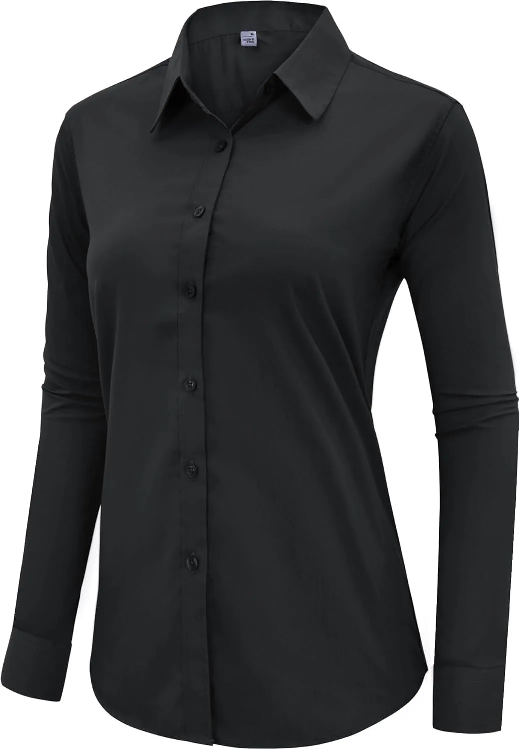 siliteelon Button Down Shirts Dress Shirts for Women Long Sleeve Womens Work Shirts Regular Fit Cotton Dress Shirts