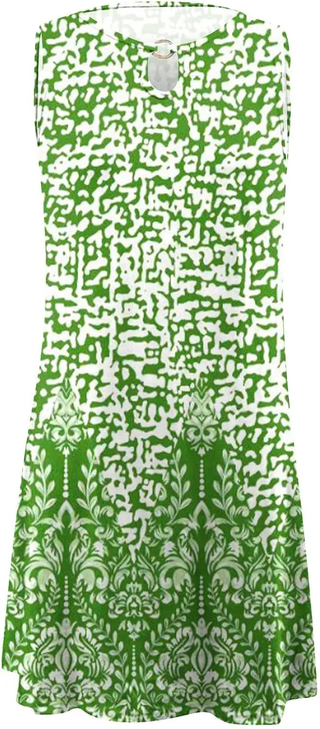 Summer Beach Dresses for Women 2025 Vacation Casual Cotton Sundress, Boho Sundress, Cruise Wear, Hawaiian Dresses