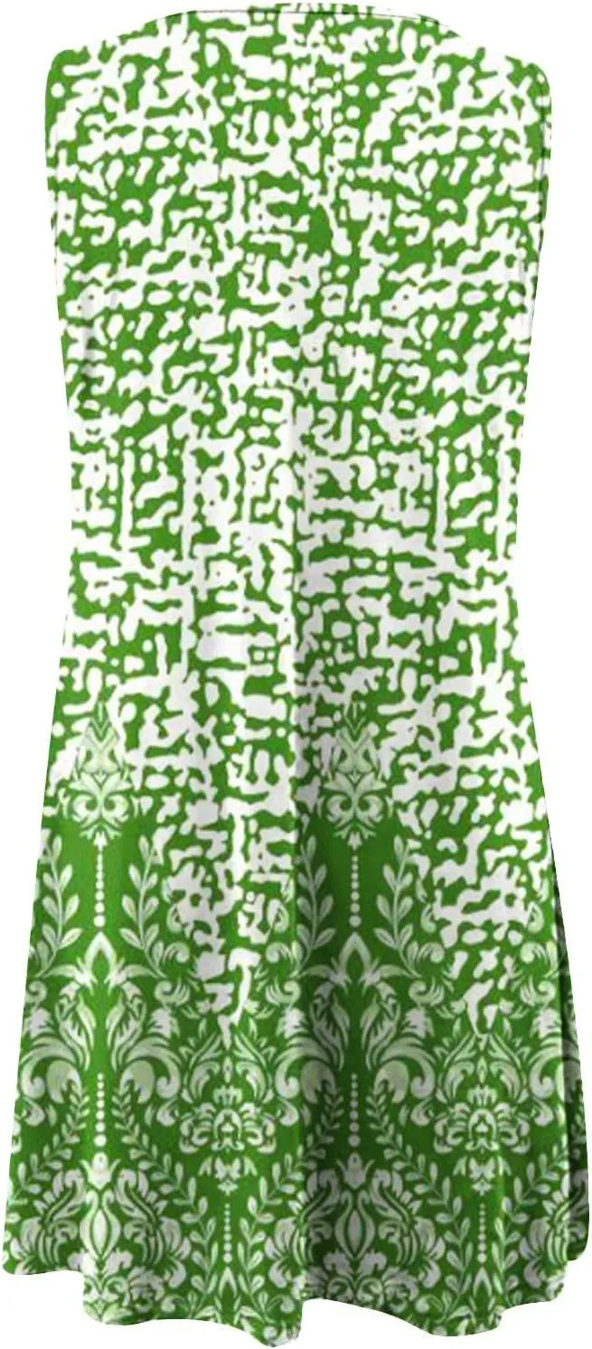Summer Beach Dresses for Women 2025 Vacation Casual Cotton Sundress, Boho Sundress, Cruise Wear, Hawaiian Dresses