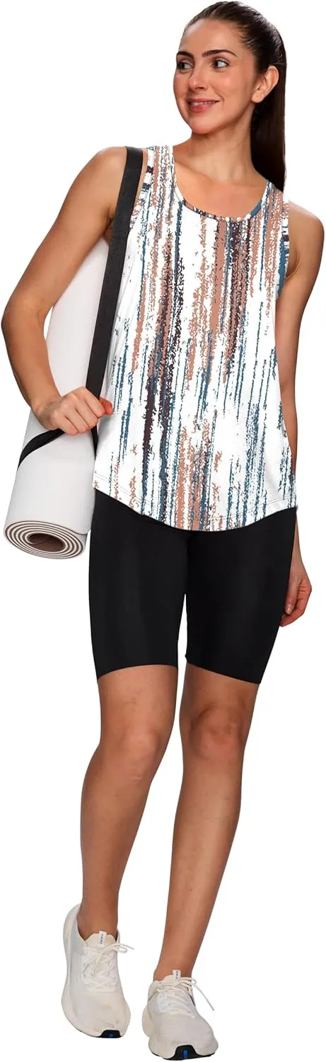 WIHOLL Workout Tops for Women Summer Athletic Tank Tops Sleeveless Shirts Beach Lightweight Gym Clothes