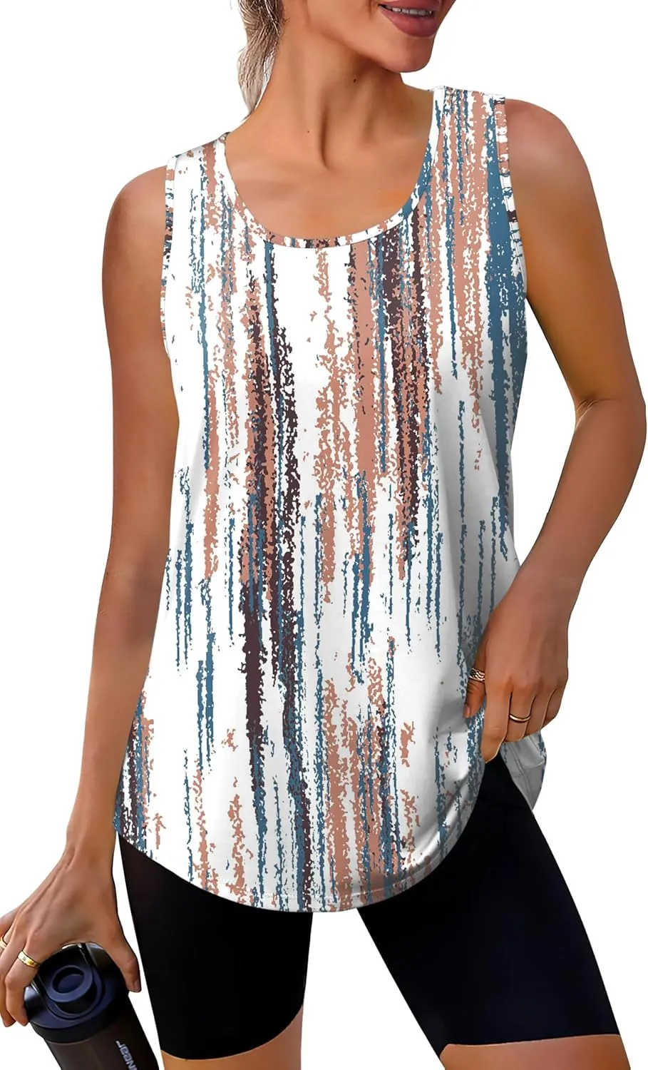 WIHOLL Workout Tops for Women Summer Athletic Tank Tops Sleeveless Shirts Beach Lightweight Gym Clothes