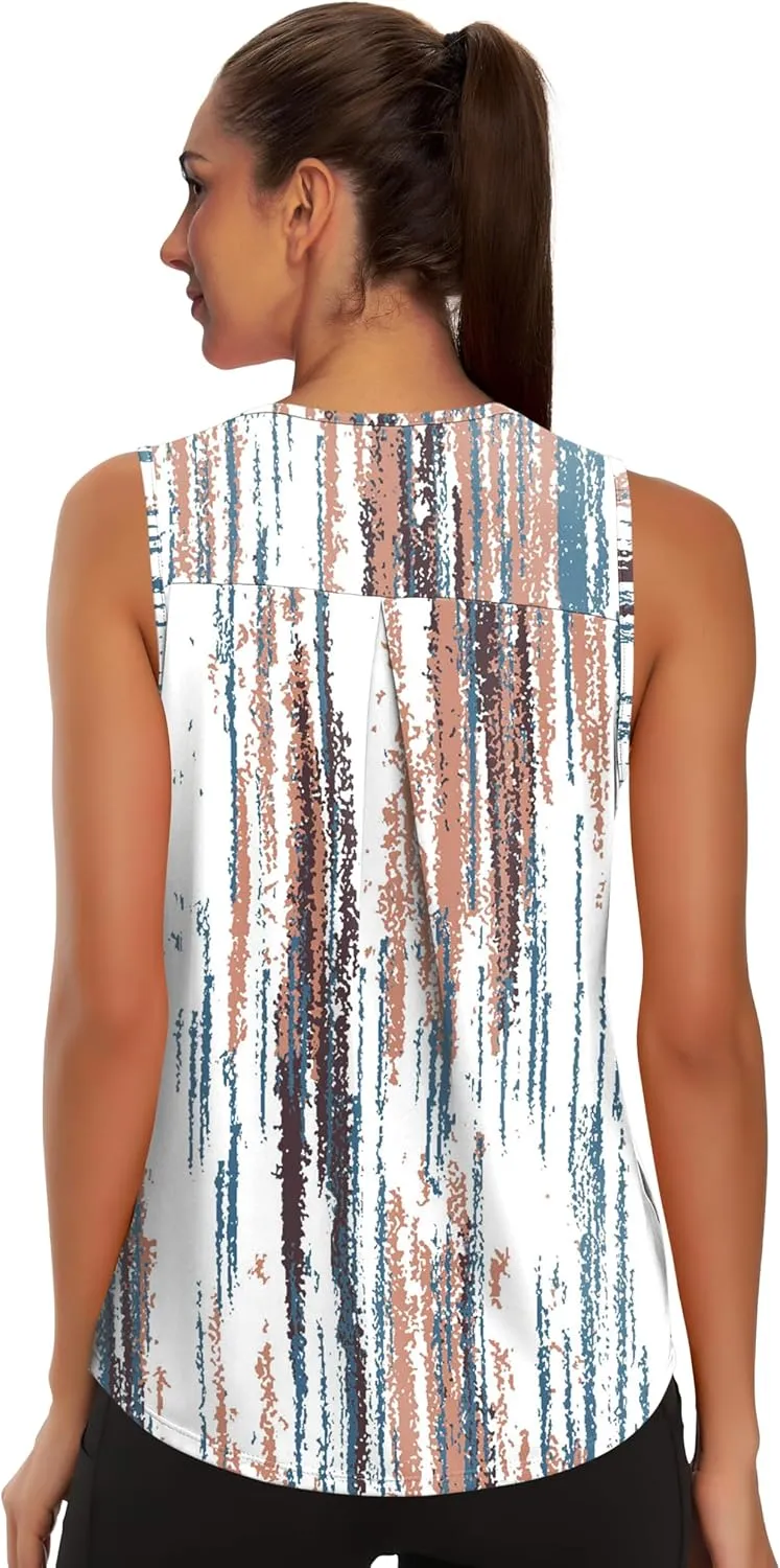 WIHOLL Workout Tops for Women Summer Athletic Tank Tops Sleeveless Shirts Beach Lightweight Gym Clothes