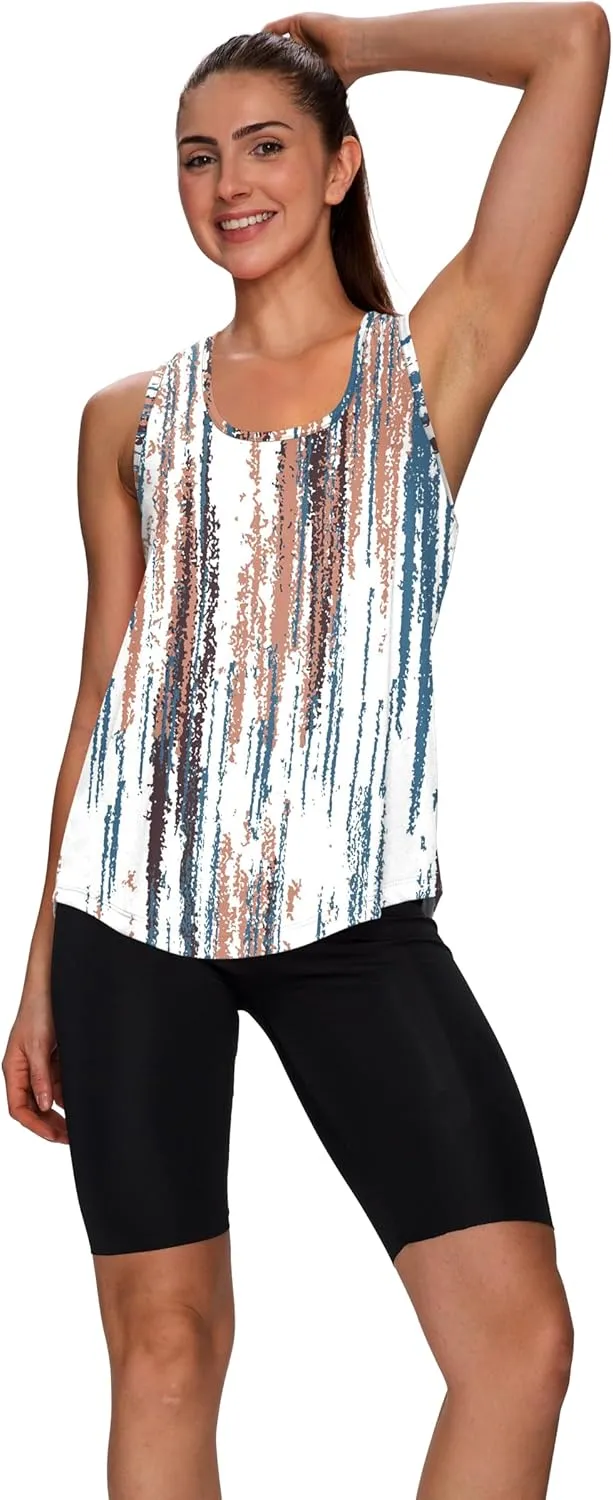 WIHOLL Workout Tops for Women Summer Athletic Tank Tops Sleeveless Shirts Beach Lightweight Gym Clothes