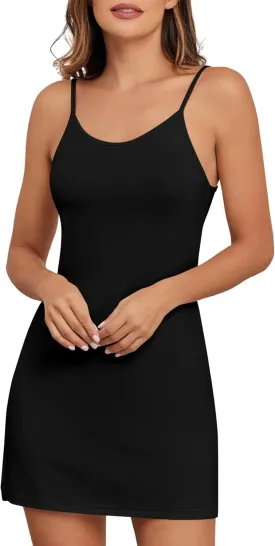 Women's Adjustable Spaghetti Strap Full Slip Under Cami Dress 2025 Summer Wear
