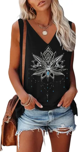 Womens Tank Tops Sleeveless Yoga Shirts Summer Tops Loose Fit Running Athletic Shirts