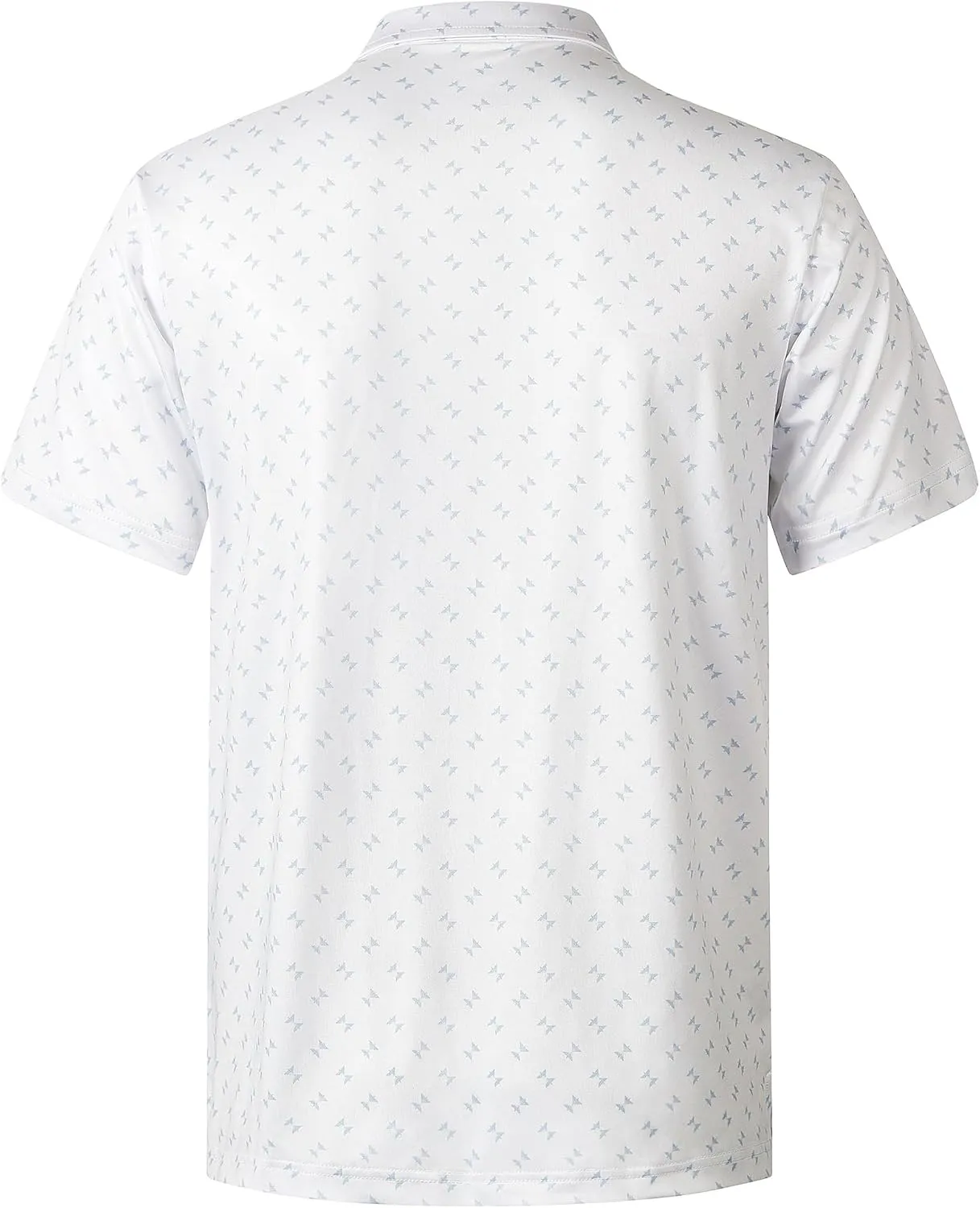zeetoo Mens Polo Shirts Print Golf Shirts Performance Moisture Wicking Dry Fit Short Sleeve Golf Polo Shirts for Men